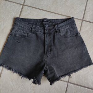 Black High-Waisted Denim Shorts - Sincerely Jules for Bandier